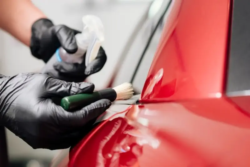 Bodywork Scratch Repair Doncaster - scratched side panel of a car